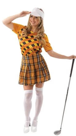 FDW Buy Womens Costumes Buy Golfer Girl Orange