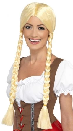 Smiffys Bavarian Beauty Wig Blonde Wigs