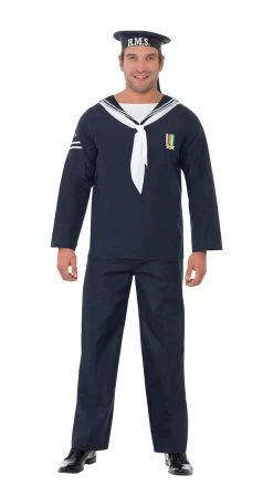 Smiffys Buy Mens Costumes Buy Blue Naval Seaman