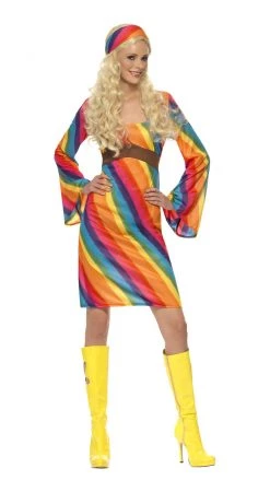 Smiffys Buy Womens Costumes Buy Rainbow Hippie