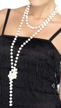 Smiffys New Products & Restocks Pearl Necklace White