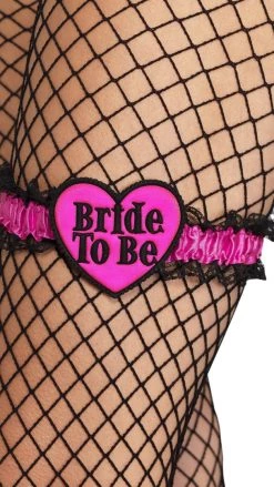 Smiffys Stags & Hens Bride To Be Garter Heart