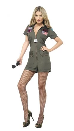 Smiffys Buy Top Gun Fighter Romper Buy Womens Costumes