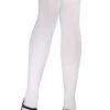 Leg Avenue Stockings With Satin Bow White-Black