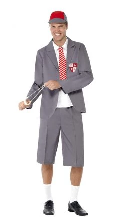 Smiffys Buy Mens Costumes Buy School Boy Grey