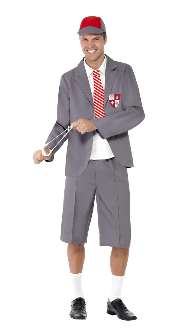 Smiffys Buy Mens Costumes Buy School Boy Grey 1 Smiffys Buy Mens Costumes Buy School Boy Grey