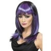 Smiffys Glamourama Wig Black And Purple