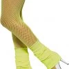 Smiffys Stockings & Tights Leg Warmers Neon Yellow