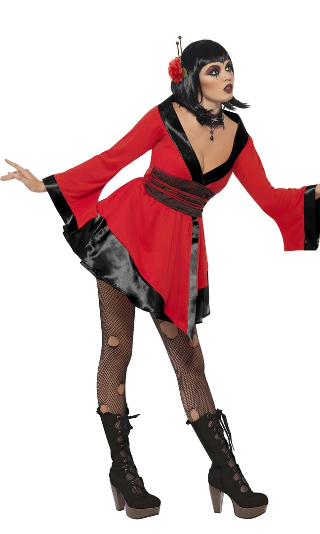 Smiffys Buy Gothic Geisha Buy Womens Costumes 3 Smiffys Buy Gothic Geisha Buy Womens Costumes