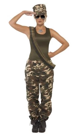 Smiffys Buy Khaki Camo Girl