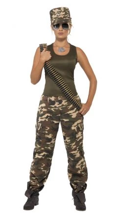 Smiffys Buy Khaki Camo Girl
