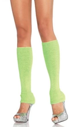 Leg Avenue Ribbed Leg Warmers Neon Green