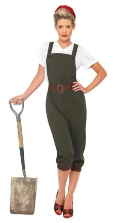 Smiffys Buy WW2 Land Girl Buy Womens Costumes