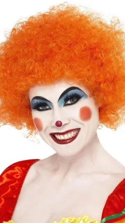 Smiffys Afro Or Clown Wig Orange