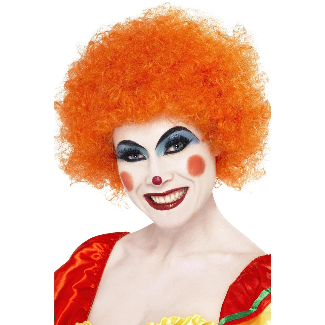 Smiffys Afro Or Clown Wig Orange