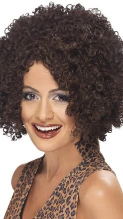Smiffys Wigs Scary Power Wig Brown
