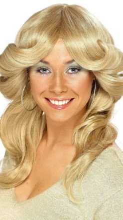 Smiffys Wigs Buy 70s Flick Wig Blond