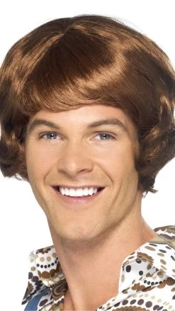 Smiffys Wigs Disco Mullet Light Brown