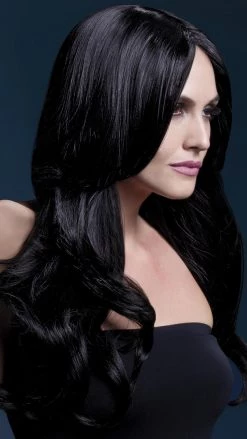 Smiffys Khloe Wig Deluxe Black Wigs