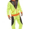 Smiffys Buy 80s Retro Shell Suit Neon Green