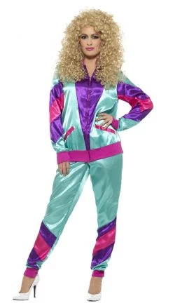 Smiffys Buy Womens Costumes Buy 80s Height Of Fashion Shell Suit Girl