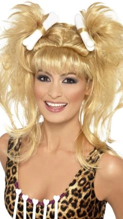 Smiffys Cave Girl Wig Blond