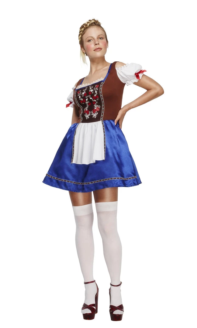 Smiffys Buy Dirndl Blue Buy Womens Costumes 1 Smiffys Buy Dirndl Blue Buy Womens Costumes