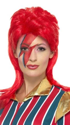 Smiffys Wigs Space Superstar Wig Red