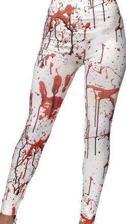 Smiffys Footless Horror Leggings Stockings & Tights