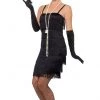 Smiffys Buy Womens Costumes Buy Fringe Flapper Short Black