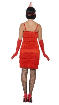 Smiffys Buy Womens Costumes Buy Fringe Flapper Short Red