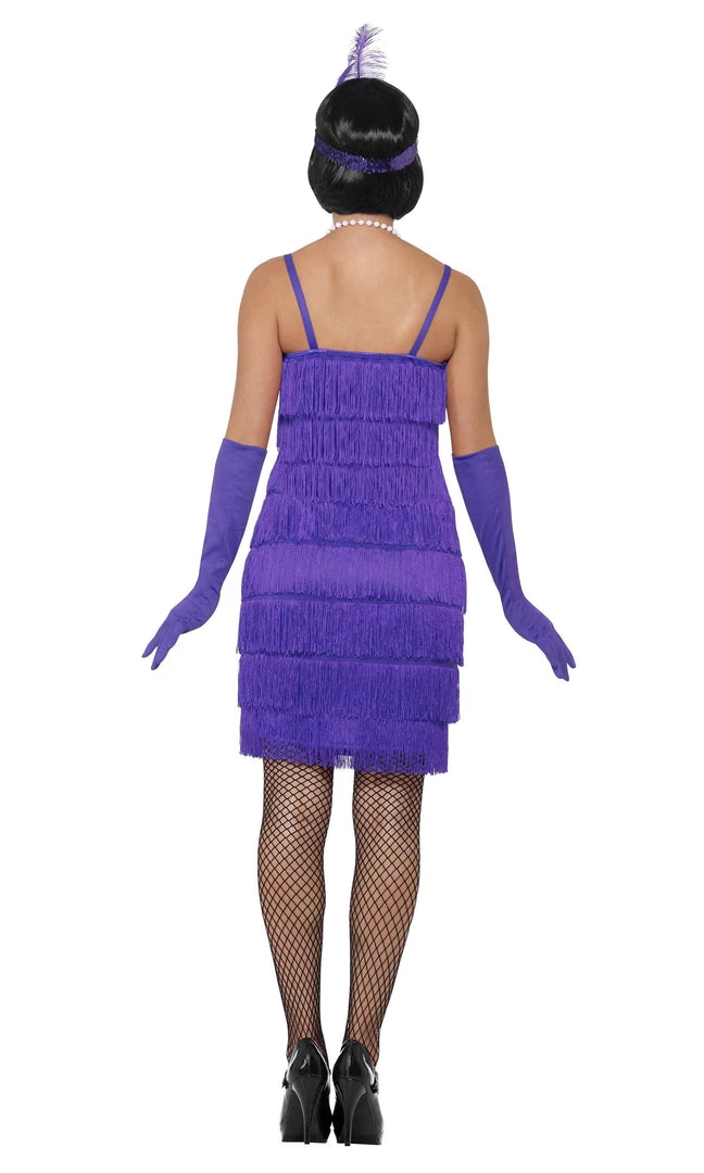 Smiffys Buy Womens Costumes Buy Fringe Flapper Short Purple 2 Smiffys Buy Womens Costumes Buy Fringe Flapper Short Purple