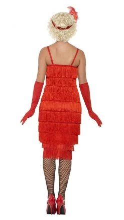 Smiffys Buy Fringe Flapper Long Red