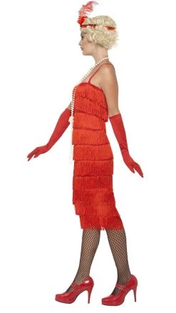 Smiffys Buy Fringe Flapper Long Red