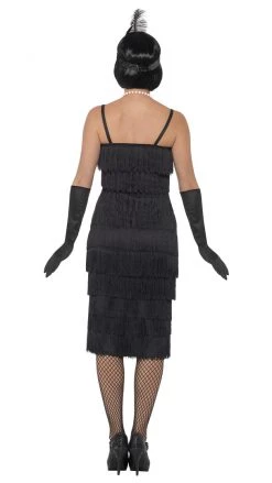 Smiffys Buy Fringe Flapper Long Black Buy Womens Costumes