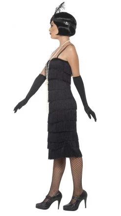 Smiffys Buy Fringe Flapper Long Black Buy Womens Costumes