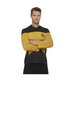 Smiffys Buy Mens Costumes Buy Star Trek Next Generation Operations Uniform Shirt
