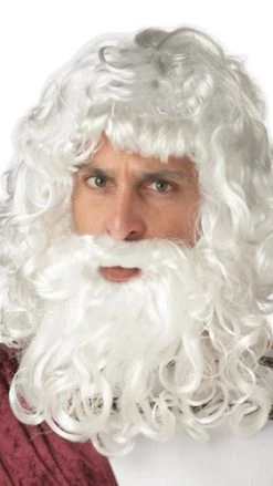 California Zeus God Of The Sky Wig And Beard White