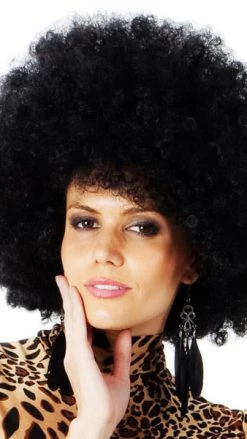 Wig Outlet 70s Disco Jumbo Afro Wig Black Wigs