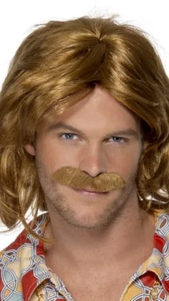 Smiffys 70s Super Troupe Wig Light Brown