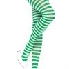 Leg Avenue Stockings & Tights Striped Tights Green And White
