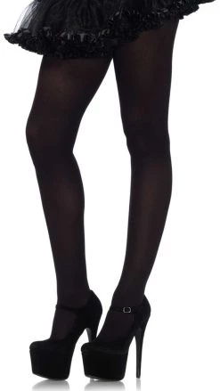 Leg Avenue Nylon Spandex Tights Black Stockings & Tights