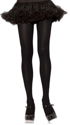 Leg Avenue Nylon Spandex Tights Black Stockings & Tights