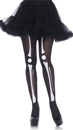 Leg Avenue Nylon Skeleton Print Bone Tights
