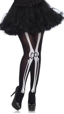 Leg Avenue Nylon Skeleton Print Bone Tights