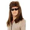 Wig Outlet 80s Bogan Mullet Wig Brown