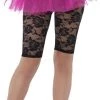 Smiffys Stockings & Tights 80s Cycling Shorts Black Lace