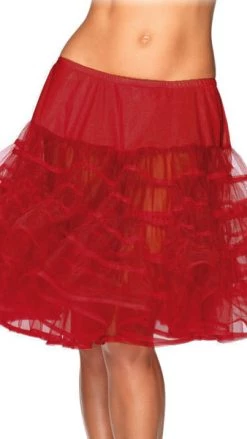 Leg Avenue Buy Red Knee Length Petticoat New Products & Restocks