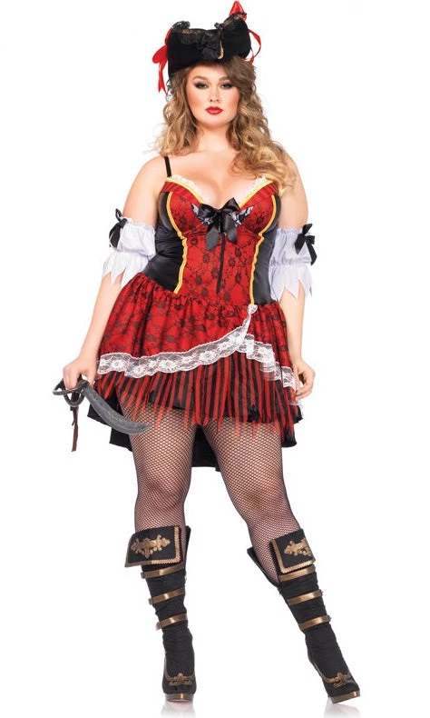 Leg Avenue Buy Womens Costumes Buy Curvy Pirate Plus Size 1 Leg Avenue Buy Womens Costumes Buy Curvy Pirate Plus Size