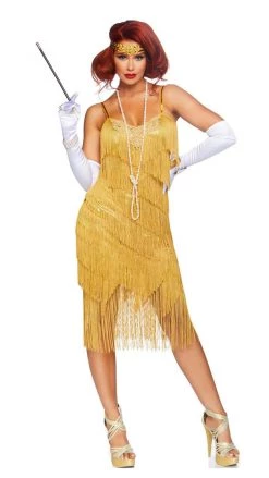 Leg Avenue Buy Womens Costumes Buy Dazzling Daisy Flapper Gold